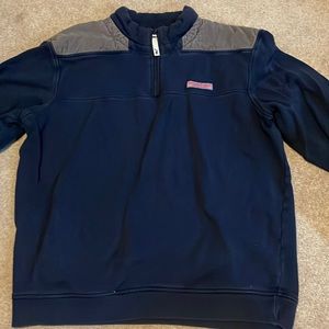 Dark blue vineyard vines pull over quarter zip